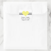 Mod Heart Enregistrer les stickers Date, Jaune (Sac)