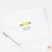 Mod Heart Enregistrer les stickers Date, Jaune (Enveloppe)