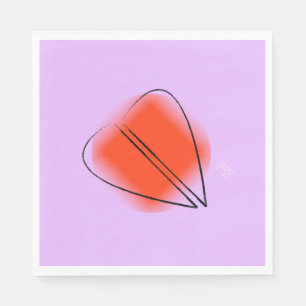 Mod Heart Luncheon Paper Napkin Servet