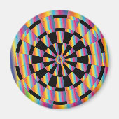 Mod Iridescent Dartboard Magneet (Voorkant)