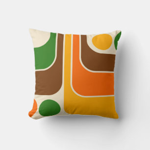 Mod jaren 70 Retro Stijl Geometrisch Ontwerp Kussen