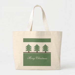 Mod kerstbomen Holiday Totebag Grote Tote Bag