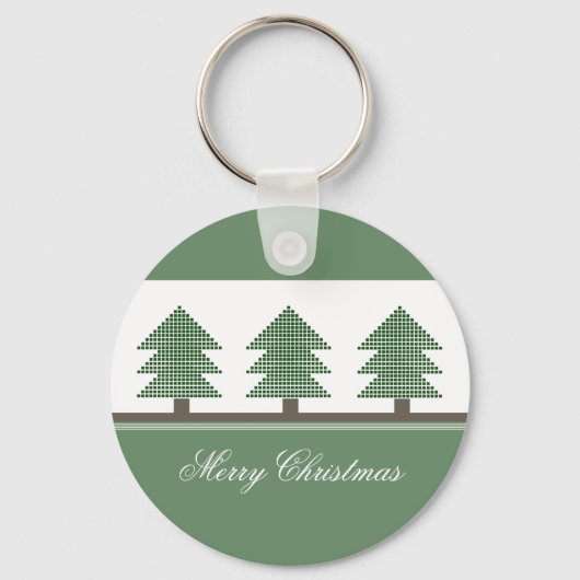 Mod kerstbomen Sleutelhanger (Voorkant)