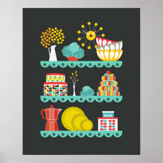 Mod Kitchen Poster
