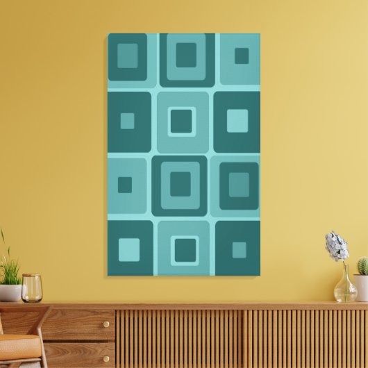 mod-kunst op Canvas (Insitu (Woonkamer))