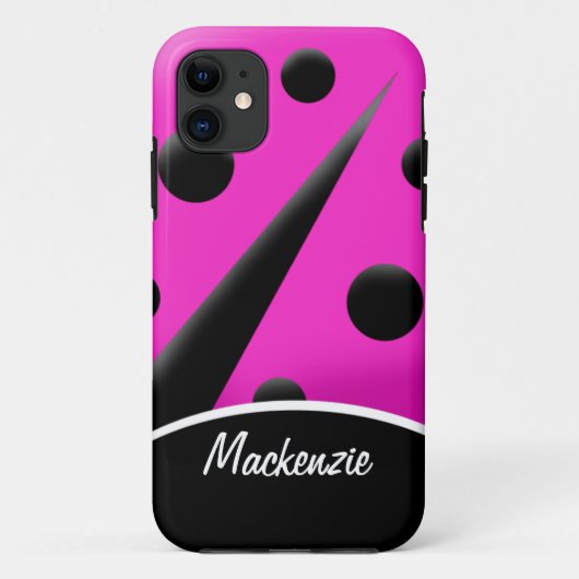 Mod Ladybug (Hot Pink) iPhone 5 Casemate Hoesje (Achterkant)