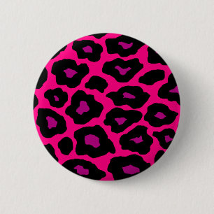 Mod Leopard Ronde Button 5,7 Cm