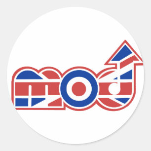 Mod Logo 2 Ronde Sticker
