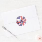 Mod Logo 2 Ronde union jack stickers (Envelop)