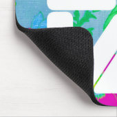 Mod LOVE Mousepad over Floral Muismat (Hoek)