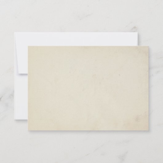 Mod Mehandi Bruiloft RSVP (Achterkant)