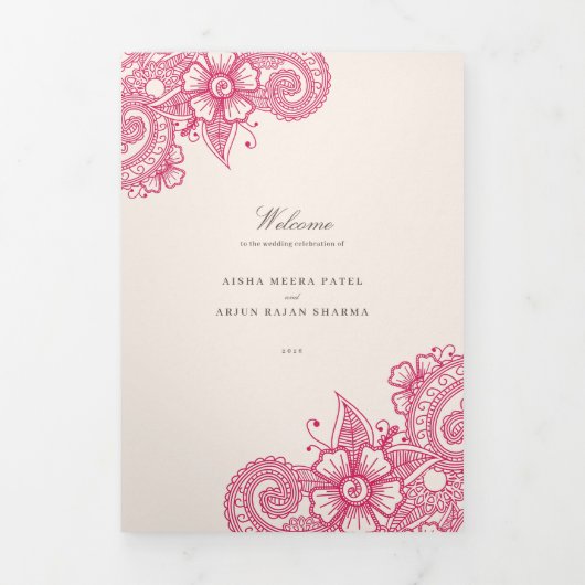 Mod Mehandi Programme traditionnel de mariage indi (Page de couverture)