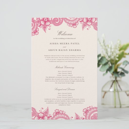 Mod Mehandi Programme traditionnel de mariage indi (Debout devant)