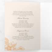 Mod Mehandi Traditioneel Indiase huwelijksprogramm Drieluik Programma (Binnenzijde eerst)