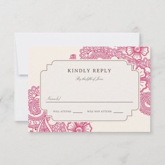 Mod Mehandi Wedding RSVP (Devant)