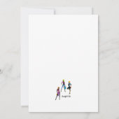 Mod Meisjes Mode Show Kaart (Achterkant)