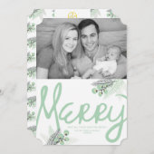 Mod Merry Berries Carte photo de vacances (Devant / Derrière)