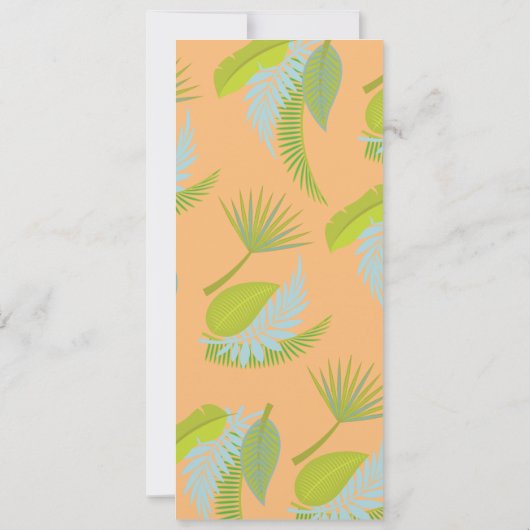 Mod Mid-Century Palms Menu Kaart (Achterkant)