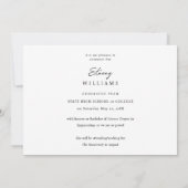 MOD Mod Photo Graduation Faire-part H (Dos)