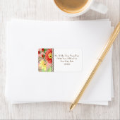 Mod Modern Floral Ranunculus Leaf Roos Bracket Etiket (Insitu)