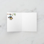 Mod Monkey Baby Boy Blue Hartelijk dank Bedankkaart (Binnen)