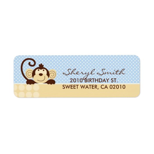 Mod Monkey Retourlabel Etiket (Voorkant)