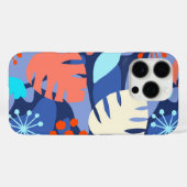 Mod Monstera Leaf Abstract Hawaiian Tropical Royal Case-Mate iPhone Case (Achterkant (horizontaal))