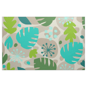 Mod Monstera Leaf Abstract Hawaiian Tropical Stof