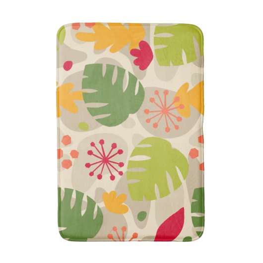 Mod Monstera Leaf Abstract Hawaiian Tropical - War Badmat (Voorkant Verticaal)