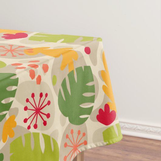 Mod Monstera Leaf Abstract Hawaiian Tropical - War Tafelkleed (Voorbeeld)