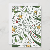 Mod Motif de vacances, fête de vacances Invitation (Dos)