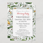 Mod Motif de vacances, fête de vacances Invitation (Devant / Derrière)