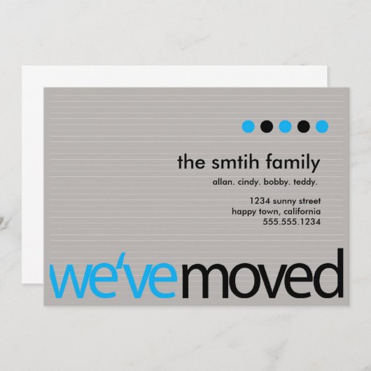 Mod Moving Announcement Aankondiging (Voorkant / Achterkant)