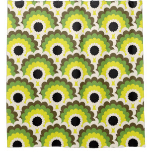 Mod moyen siècle 60s les années 70 rideau de douch