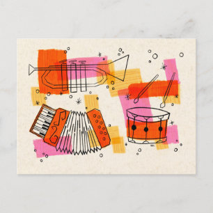 Mod Music Briefkaart