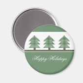 Mod Noël Arbres de vacances Magnet (Recto/Verso)