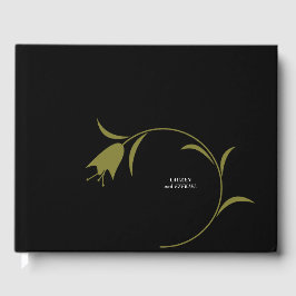 MOD OLIJF & ZWARTE TULP BRUILOFT GASTENBOEK