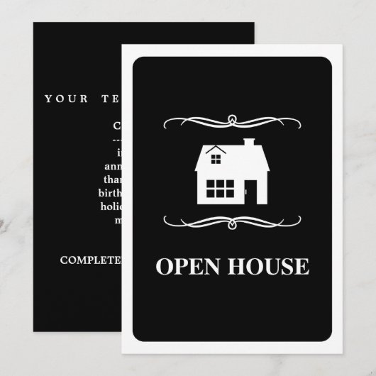 mod open huis aankondiging (Voorkant / Achterkant)