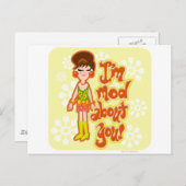 Mod over je meisje briefkaart (Voorkant / Achterkant)