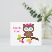 Mod Owl Design Anniversaire Fête Invitation Faveur (Debout devant)