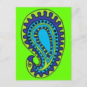 Mod Paisley Briefkaart