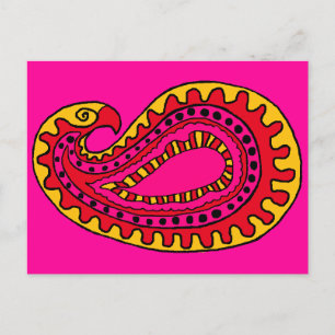 Mod Paisley Briefkaart