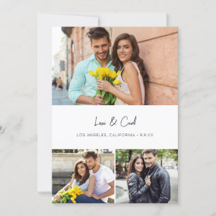 MOD Para Photo Trio H Save the Date Kaart