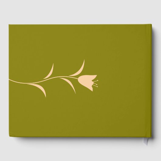 MOD PEACH & OLIJFTULP BRUILOFT GASTENBOEK (Achterkant)