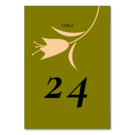 MOD PEACH & OLIJFTULP BRUILOFT KAART