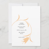 MOD PEACH & OLIVE TULIP Faire-part de mariage (Devant)