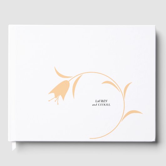 MOD PEACH TULP WEDDING GASTENBOEK (Voorkant)