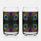 Mod Peacock Blikvorm Glas (Voorkant)
