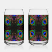 Mod Peacock Blikvorm Glas (Achterkant)