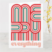 Mod Peppermint Stripe Merry Alles Kaart (Gele Bloem)